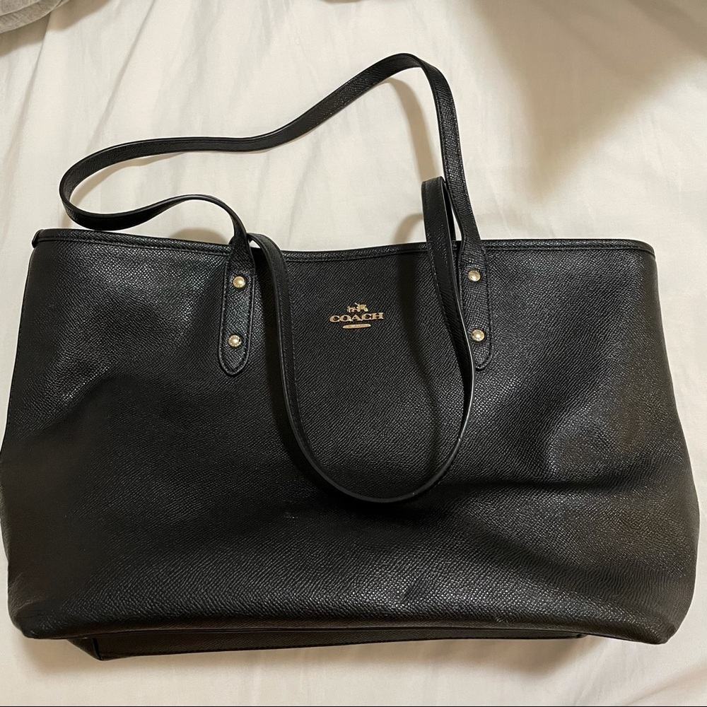 Coach city tote bag black